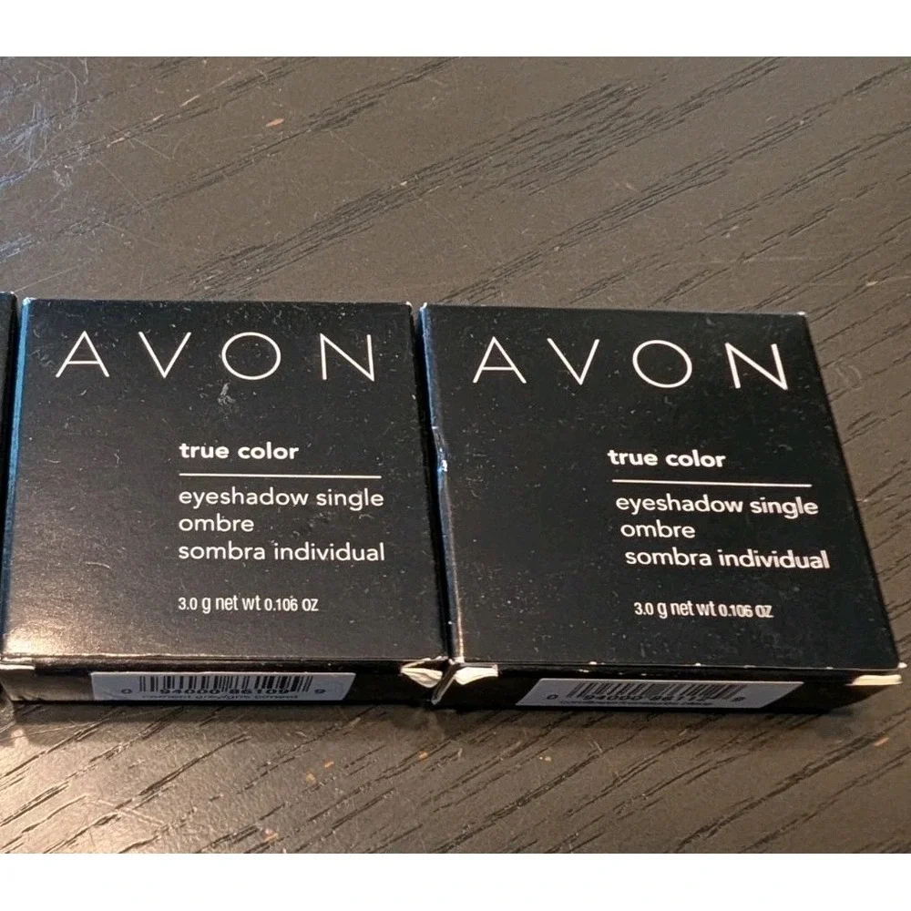 NIB 2 Avon True Color Eye Shadow Singles: Cement Gray And Cornflower Blue